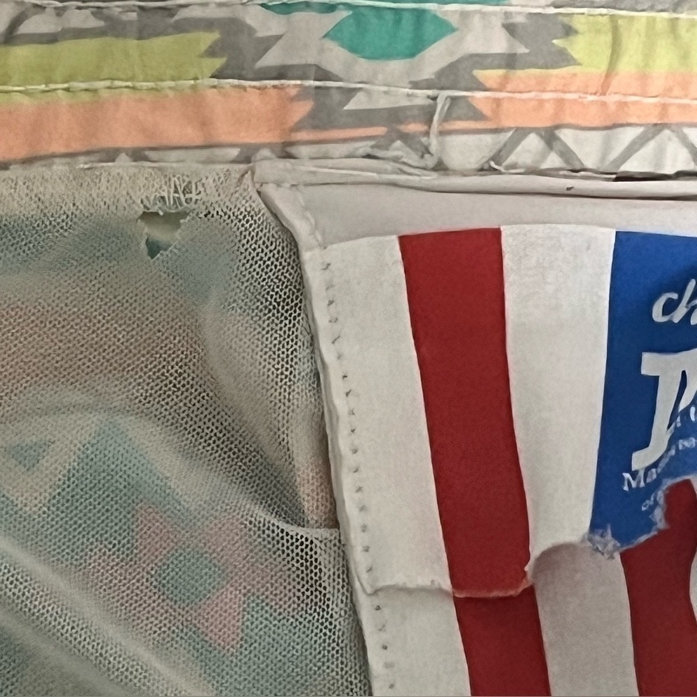 Chubbies teal geometric water sports & outdoor adventures, beach, swim trunks - Picture 12 of 12